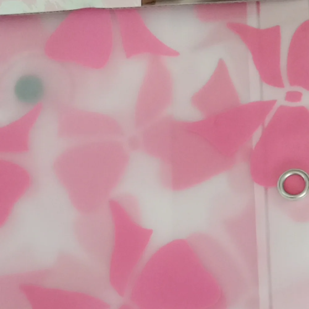 Betsey Johnson Pink Floral Shower Curtain